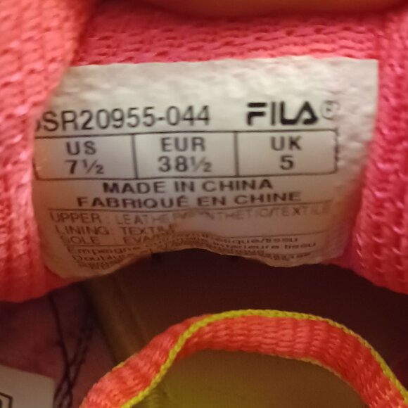 Fila Coolmax Memory Foam Athletic Running Sneakers Shoes Size 7.5 - Picture 6 of 7